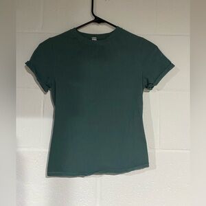 Small green tight tee